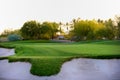 Golf course in the Arizona desert Royalty Free Stock Photo