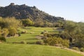 Golf course in Arizona, desert fairway Royalty Free Stock Photo