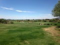 Golf Course In Arizona. Royalty Free Stock Photo