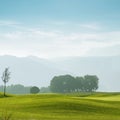 Golf course in Attersee Royalty Free Stock Photo