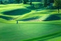 Golf course beautiful turf and putting green, Golf course in Thailand Royalty Free Stock Photo