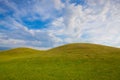 Golf course with blue sky Royalty Free Stock Photo