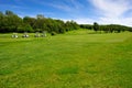 Golf course on Bornholm island Royalty Free Stock Photo