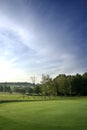 Golf course at dawn Royalty Free Stock Photo