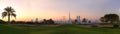 The golf course in dubai Royalty Free Stock Photo