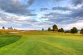 golf course flag Royalty Free Stock Photo