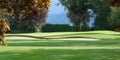 Golf Course Golfing Green Fairway Sand Trap Canada Royalty Free Stock Photo