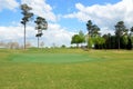 Golf course green and fairway Royalty Free Stock Photo