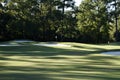 Golf course landscape on a late afternoon, sunny day.