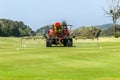 Golf Course Machine Water Chenical Spraying Green Treatment Royalty Free Stock Photo