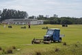 Golf course maintenance equipment, lawn mower. Rio Olympic Golf Course in Barra da Tijuca