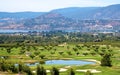 Golf course in the Okanagan valley Royalty Free Stock Photo