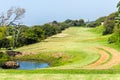 Golf Course Par Five Hole Landscape Royalty Free Stock Photo