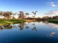 Golf Course Pond Royalty Free Stock Photo