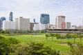 The golf course and racecourse at the Royal Bangkok Sports Club