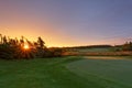 Golf course sunrise