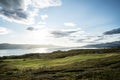 Golf course at The Tornetrask Lake Area Royalty Free Stock Photo