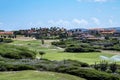 Golf course in Aruba, Caribbean Sea Royalty Free Stock Photo