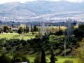 Golf course at the valley