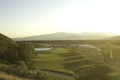 Golf course view from above Royalty Free Stock Photo