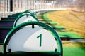 Golf driving range Royalty Free Stock Photo