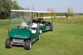 Golf electric buggy Royalty Free Stock Photo