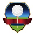 Golf Emblem Illustration Royalty Free Stock Photo
