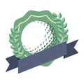 golf emblem. Vector illustration decorative design