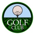 Isolated golf emblem Royalty Free Stock Photo