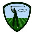Isolated golf emblem Royalty Free Stock Photo