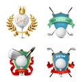 Golf Emblems Set