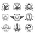 Golf emblems set Royalty Free Stock Photo