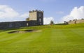 A golf fairway and green in the parkland course in the Roe river valley near Limavady in Northern Ireland Royalty Free Stock Photo