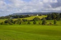 A golf fairway and green in the parkland course in the Roe river valley near Limavady in Northern Ireland Royalty Free Stock Photo