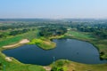 Golf field aerial