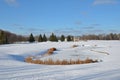 Golf field in Mezhyhirya park at Novi Petrivtsi near Kyiv Ukraine Royalty Free Stock Photo