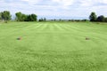 Golf field tee area Royalty Free Stock Photo