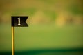 Golf Flag for First Hole Royalty Free Stock Photo