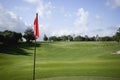 Golf flag on Green Royalty Free Stock Photo