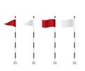 Golf flag illustration Royalty Free Stock Photo