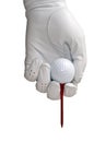 Golf Glove, Ball and Tee Royalty Free Stock Photo