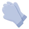 Golf gloves icon, cartoon style