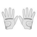 Golf gloves icon, monochrome style