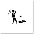 Golf glyph icon