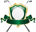 Golf green banner Royalty Free Stock Photo