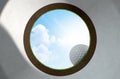 Golf Hole With Ball Approaching Royalty Free Stock Photo