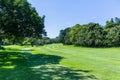 Golf Hole Fairway Trees Green Scenic Course Royalty Free Stock Photo