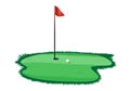 Golf hole Royalty Free Stock Photo