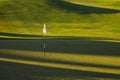 Golf hole shadows