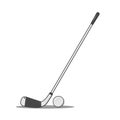 Golf icon. golf clubs or sticks with a ball. Vector illustration suitable for web, landing page, sticker, banner, flyer, t-shirt Royalty Free Stock Photo